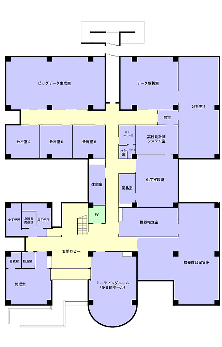 放射光ナノテク研究所 １階見取り図